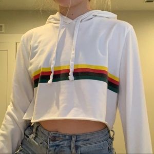 Cropped Sweatshirt - Stripe